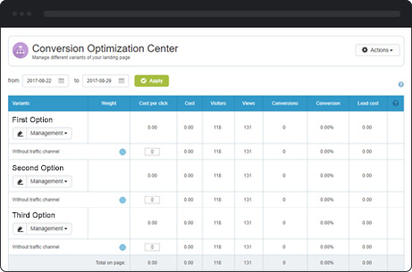 Conversion Optimization Center